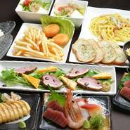 【ダイニング酒場 伊勢】は、こだわりの魚と肉が両方食べられる点が特徴です。魚介類は毎日新鮮なものを仕入れ、肉類は焼肉店で修業してきたオーナーが、良い素材を厳選して仕入れています。