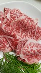 宮崎牛の定食はプラス800円で刺身付き御膳に変更できます。