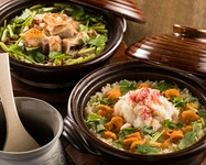 炊き上がりの湯気や香り、おこげも楽しめる、名物『土鍋炊き御飯』