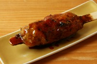 鴨肉入り　棒つくね－Duck－filled meatball－