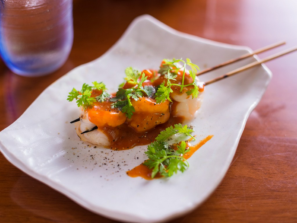 特製ソースでいただく『海老串　アメリケーヌ』