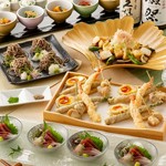 自慢の天婦羅を思う存分味わう『天婦羅コース』