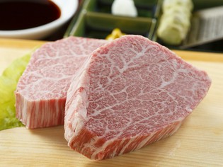 使用するのはシャトーブリアンのみ『前沢牛　霜降ヒレステーキ』