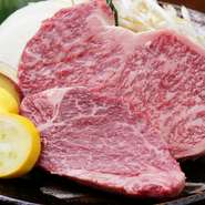 ジューシーで肉本来の旨みを味わえる『大和牛ステーキ』