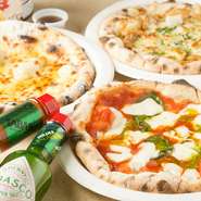飲み放題付きの『パーティープラン』があるので、友人やママ友と集まって、わいわい楽しむピザパーティーにおすすめ。個室があり、お子様連れでも利用しやすいのがうれしいところです。