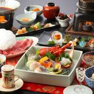 美味しいものを少しずつ楽しむ贅沢な会席