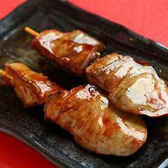 中はふっくら外は香ばしく焼き上げた、大ぶりの『肝』は食べごたえあり