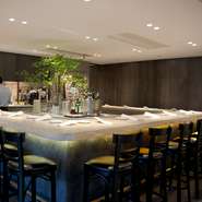 コの字型のカウンター