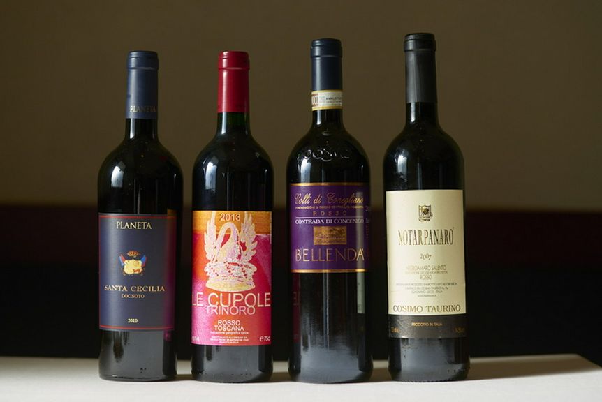 イタリアを中心にアメリカ、国産ワインをセレクト