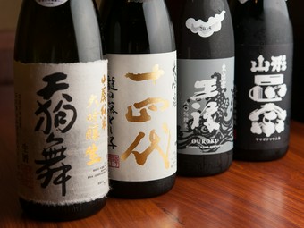 最高の魚には最高の日本酒を！店主こだわりの日本酒を是非！