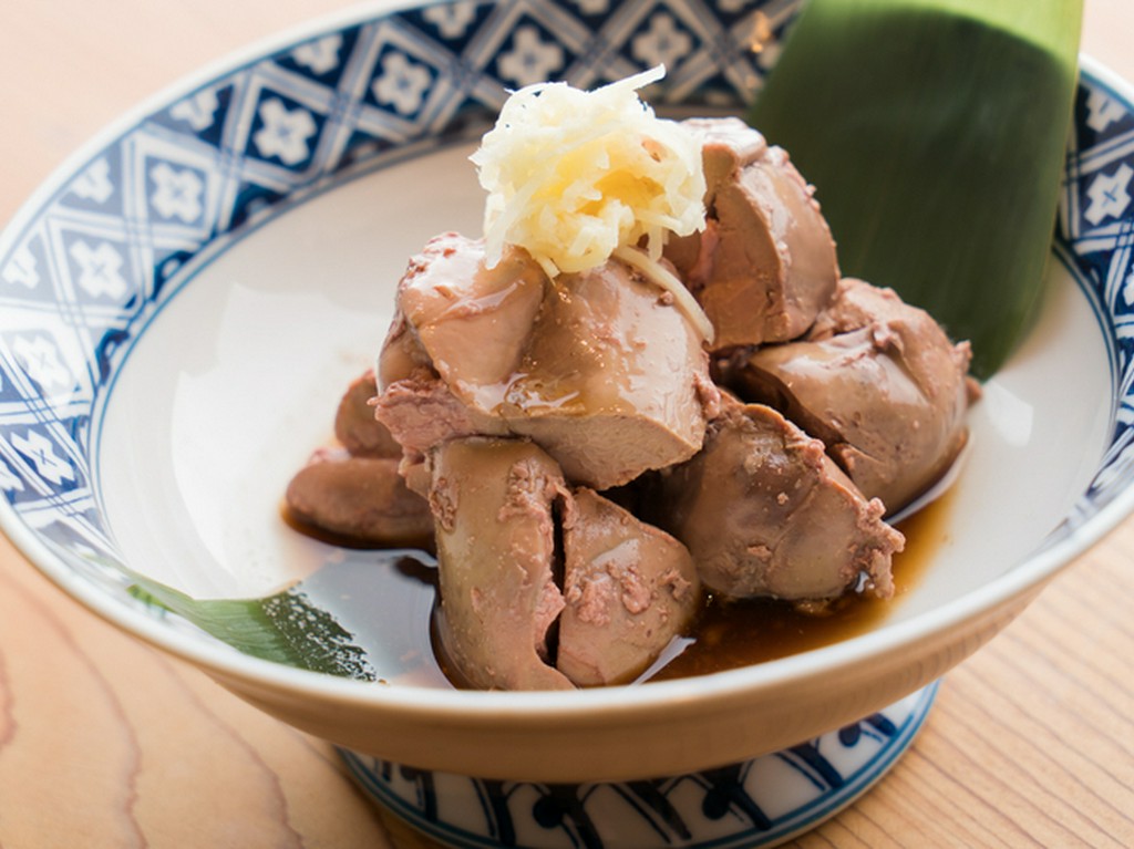 栄養が豊富な『鶏白肝ポン酢』はさっぱり