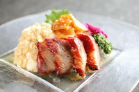 お勧めの前菜盛合せ、内容は日毎に代る可能性がございます。詳しくは当日係員までお問い合わせください。
