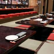 デートはもちろん、お一人様からご宴会まで、どんなシーンにも