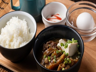 日山特選！牛すじ煮定食～すきやき風～