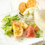 シェフおススメの前菜の3種盛り合わせになります