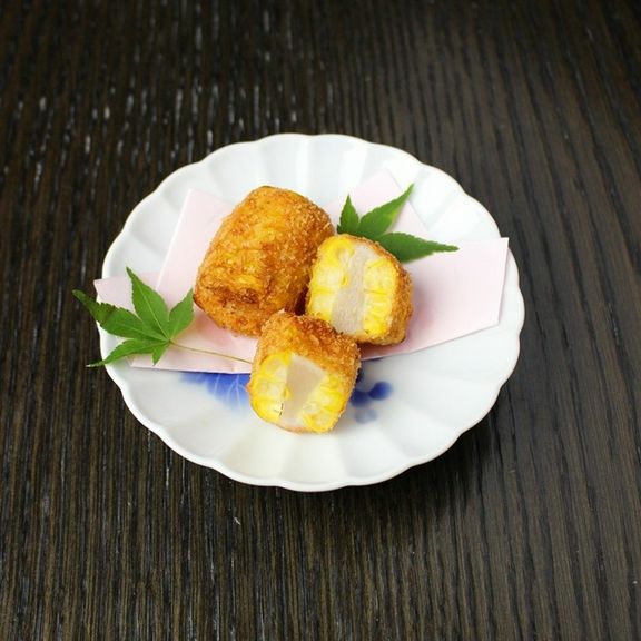 とうもろこし帆立はさみ揚げ