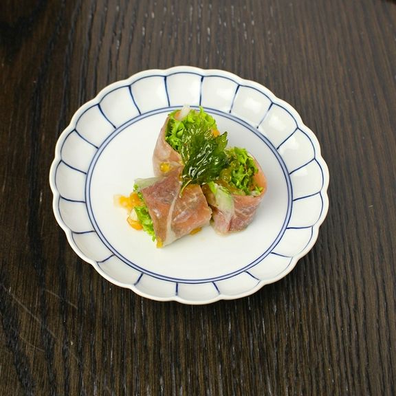 柿とセロリの生春巻き