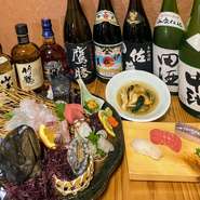 福岡と言えば！
「活イカ」の刺身を盛り込んだ豪勢な刺盛と
初夏の贅沢食材を嗜み、至福のひとときを…。