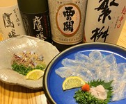 “活き平目の薄造り” + “博多ごまさば” を今季もご提供！
強肴、焼物、煮物まで楽しめるフルコース。　
