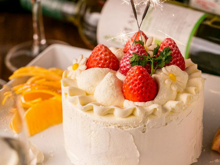 お祝いに…特製デザートプレゼント