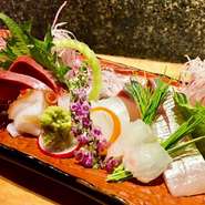 当店の刺身はひと味違う。是非ご賞味ください。