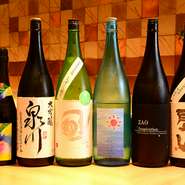 和食とともに味わいたい日本酒が充実