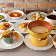 野菜たっぷりのロシア料理＋Wフォンデュ付き