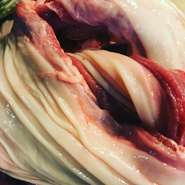 コリコリとした食感の牛食道