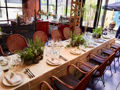 こだわりのある店内で歓送迎会