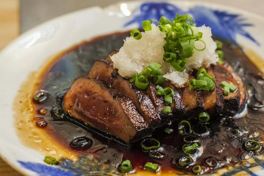 レバーステーキ