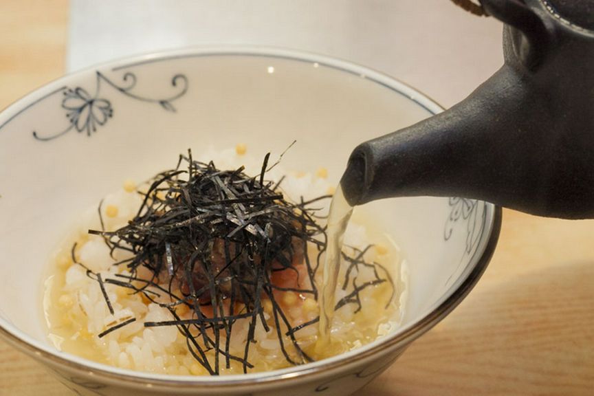 テールのしぐれ煮の茶漬け