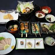 ※4名様以上、前日迄にご予約下さい。
※メニューは変更する場合がございます。ご了承下さい。