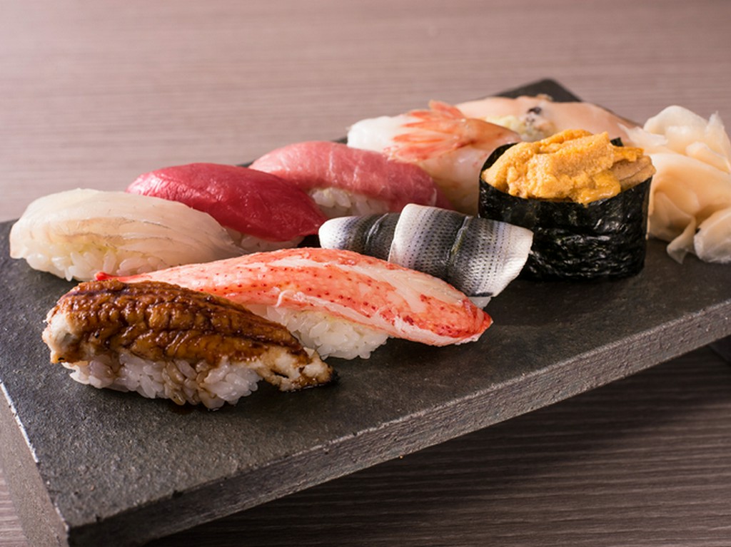 その日の最上のネタを使った『極上島うたにぎり』9貫セット