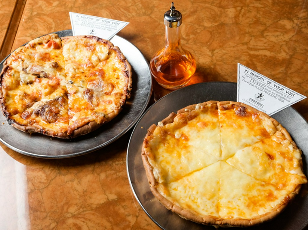 ピザ1枚ずつに通し番号が振られている