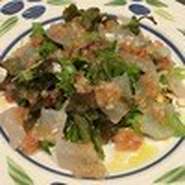 ～旬の新鮮なお魚をサラダ仕立てのカルパッチョでご提供致します～