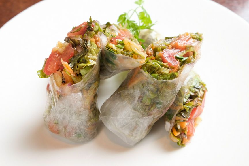 雑誌の企画のコンクールでの受賞作品、サラダ感覚で楽しめる『カーニバル生春巻き』