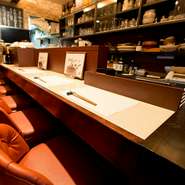 くつろぎの時間を約束してくれる、オープンカウンター