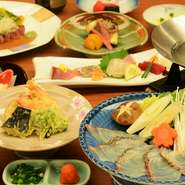 【歓送迎会コース】桜鯛、博多和牛を使用した特別コース