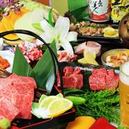 肉の旨み・甘みがたっぷり『焼肉　椿コース』