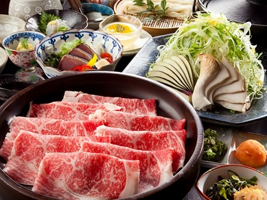 A5ランクの黒毛和牛を提供する『黒毛和牛のしゃぶしゃぶコース』