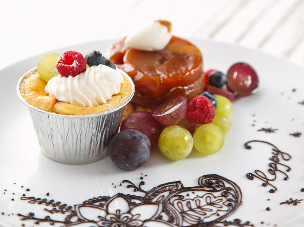 文字付きデザートプレートは急なサプライズに大活躍！