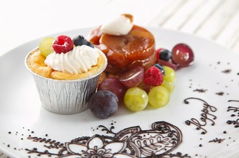 文字付きデザートプレートは急なサプライズに大活躍！