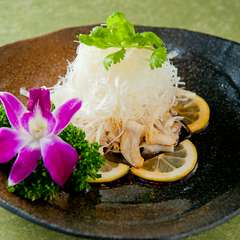 ミル貝の白髪ねぎ和え