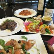 ＊写真は２名様用になります。
＊３日前のご予約で飲み放題がなんと2,5時間に！！
　もしくは前菜の盛り合せをサービス！！
＊ご予算や料理内容など気軽にご相談下さいませ。
＊12名様～貸し切りも可能ですので、ご相談下さい　　ませ。
＊要予約