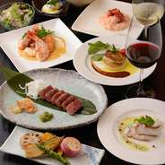 飲み放題はコースに追加することができる。ビールを始めとして、鉄板焼に良く合う赤ワイン、白ワイン、カクテルや洋酒など種類も豊富。飲み放題がつけられることで、会食や宴会にも使いやすい。