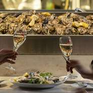 予約がおすすめ。オイスターバーでバースデー