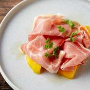 生ハムマンゴー