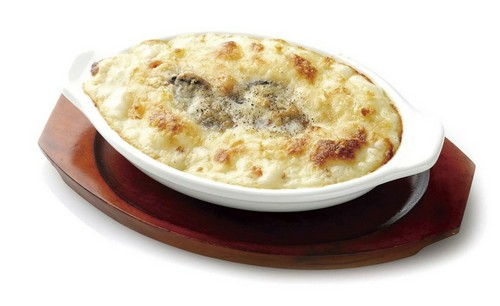 牡蠣とチーズのクリームグラタン