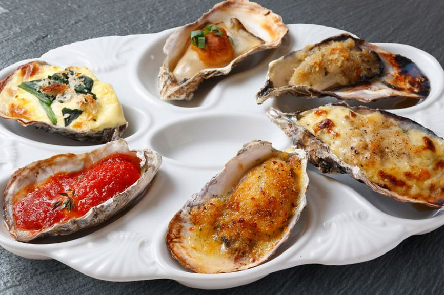 <おすすめ>焼き牡蠣 全種盛り合わせ