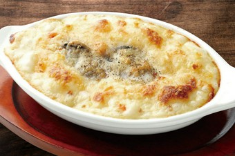 牡蠣とチーズのクリームグラタン